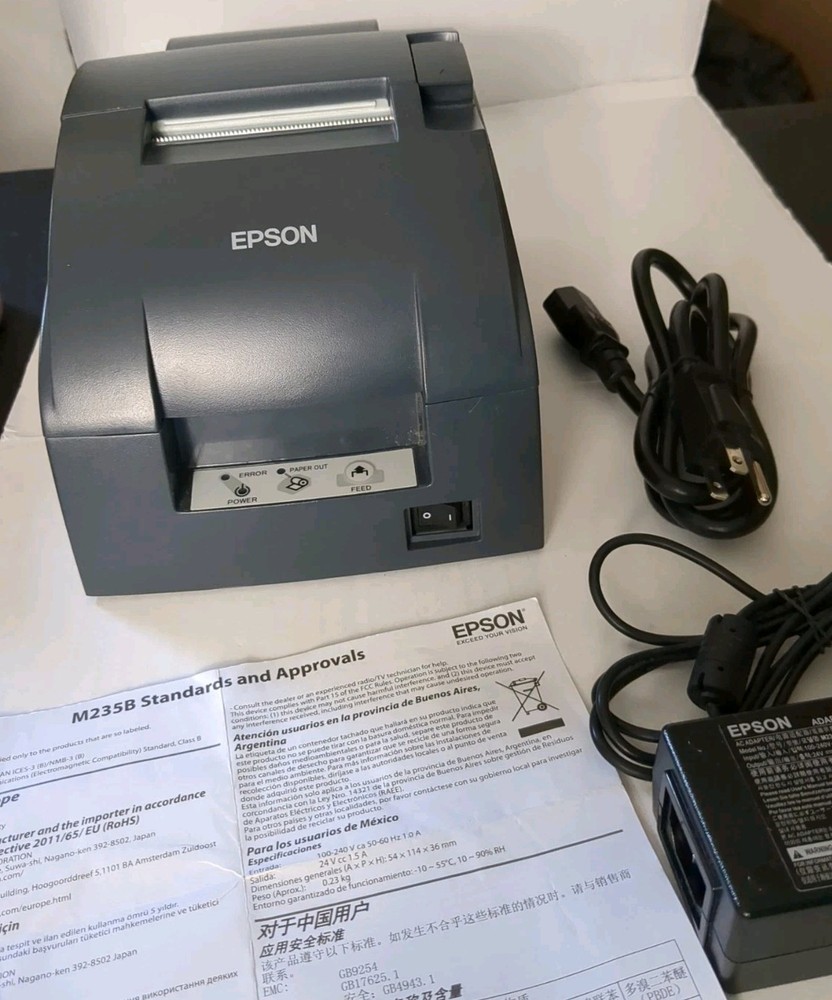 Epson M188B POS Receipt Printer Thermal Network Kitchen Use & More Restaurant