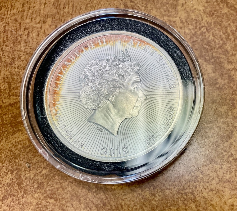 2018 Australia 2 oz Silver Koala $2 Coin.