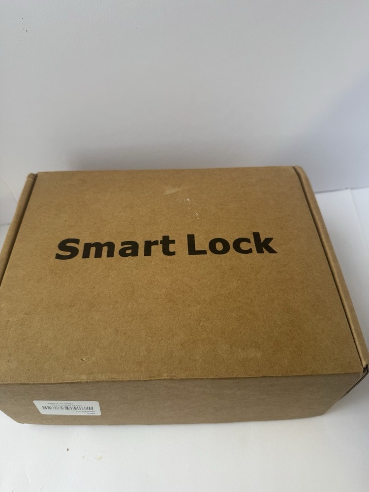 Keypad Smart Door Lock Silver w Emergency Key for Front Door Home Security