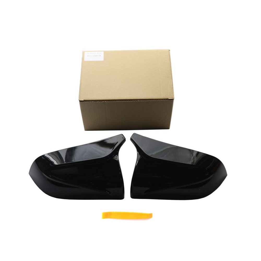 Gloss Black Side Mirror Cover Caps For Tesla Model 3 2017-2023 Left Right Pair