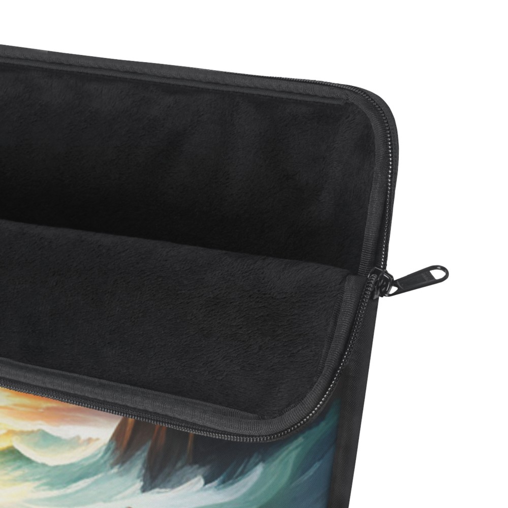 View ocean sunset 13" polyester zippered Laptop Sleeve