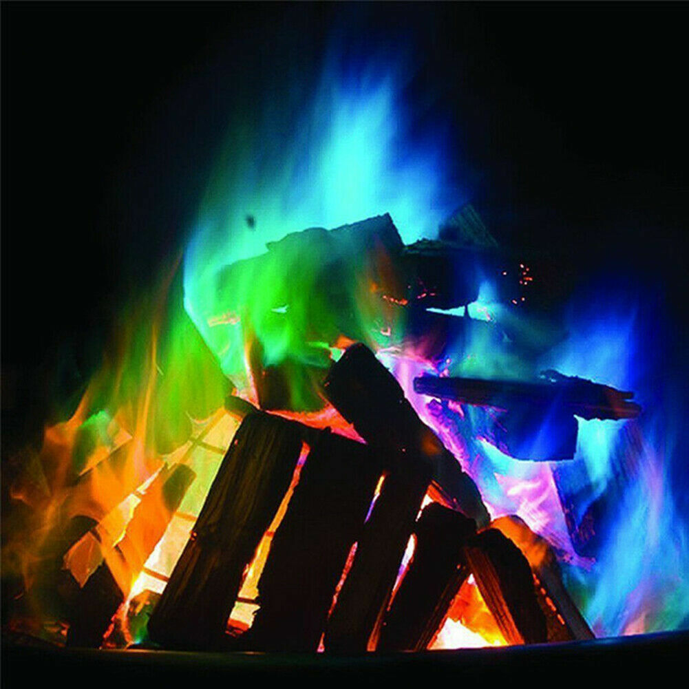 CAMPFIRE COLOR CHANGING FLAMES MAGIC FIRE COLORANT - 12 PACKS