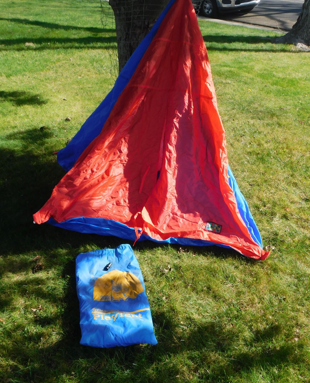 VTG 90's GYMBOREE PLAY SLEEP TENT INDOOR OUTDOOR GYMBO THE CLOWN RAINBOW