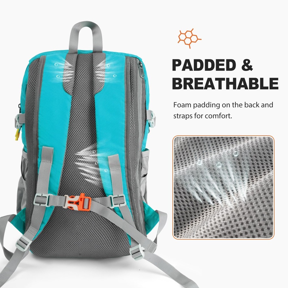 20L Hiking Backpack Lightweight Packable Hiking Daypack, Foldable Small Trave...