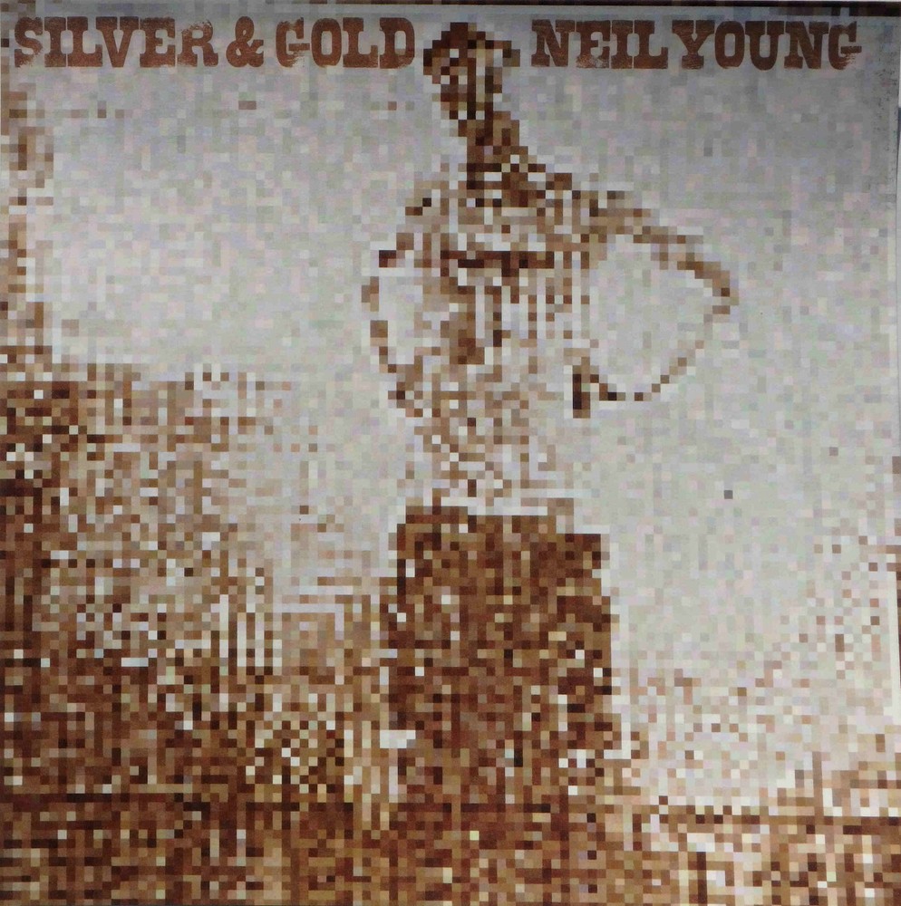 NEIL YOUNG "Silver & Gold" New Original 2000 US Promotional Only 12" Poster Flat