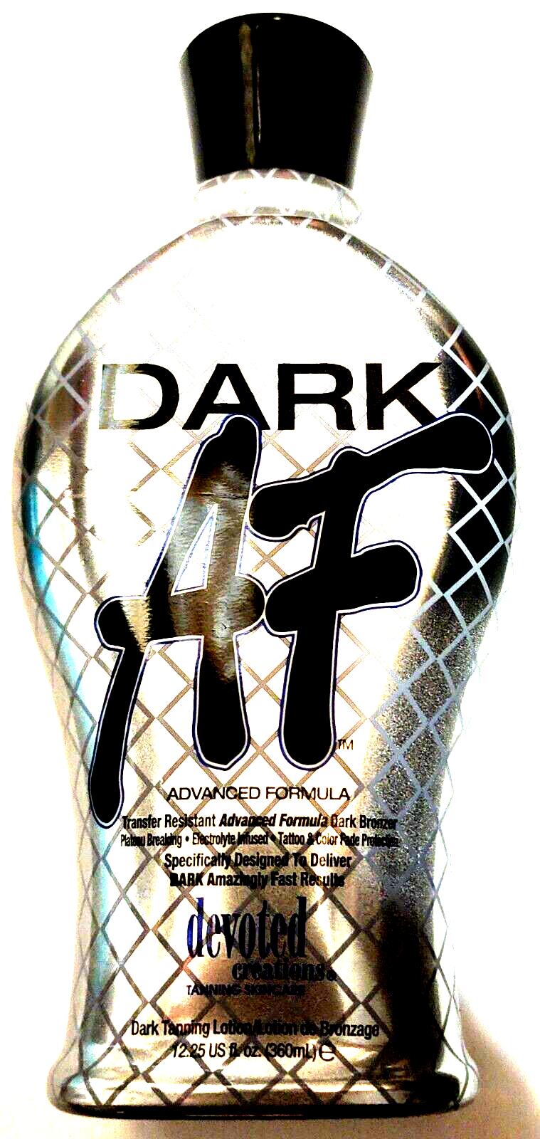 Devoted Creations DARK AF Dark Bronzer Indoor Tanning Bed Lotion 12.25oz