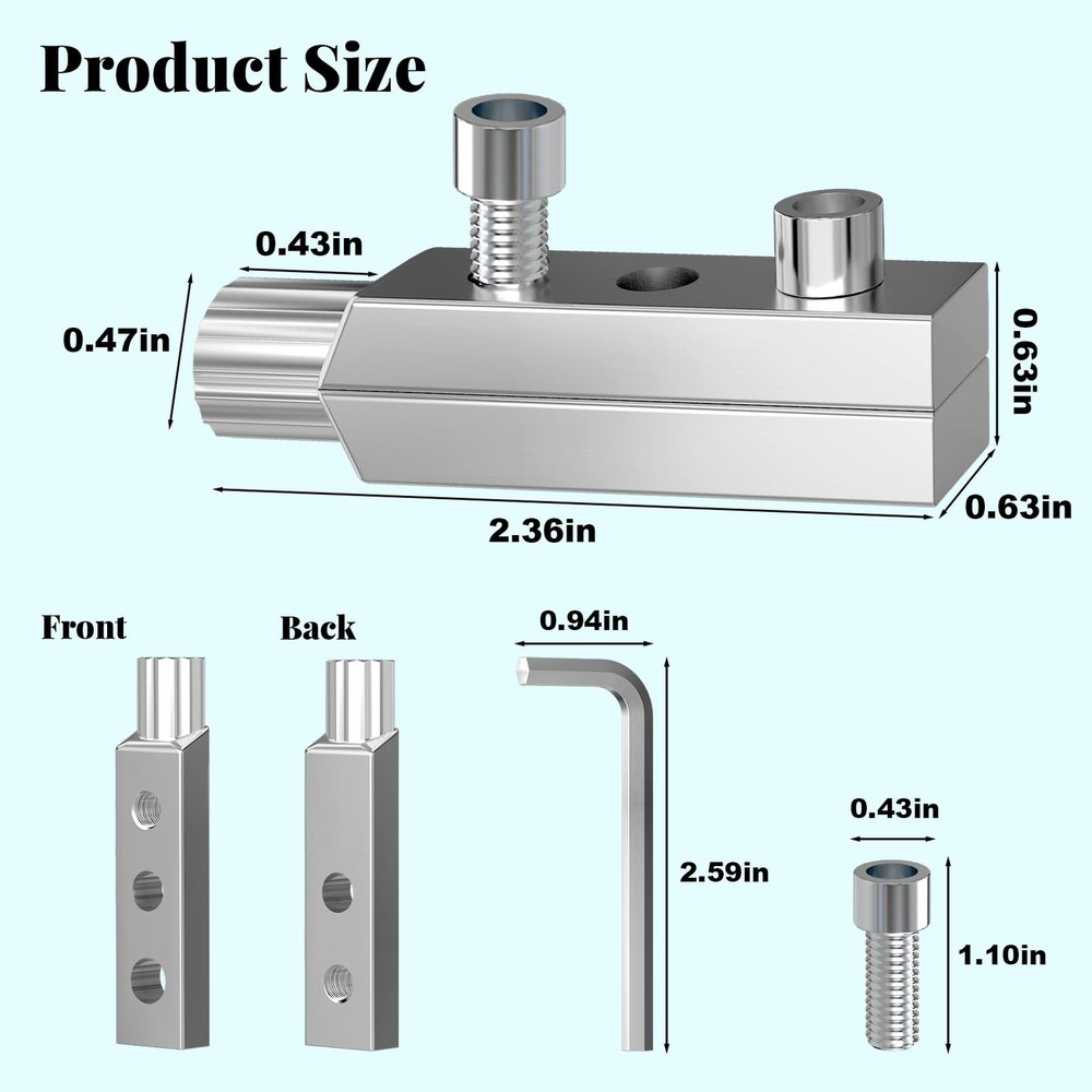 2 Pack Broken Pipe Extractor Tool, Easy-Out Stripped Screw Set,...