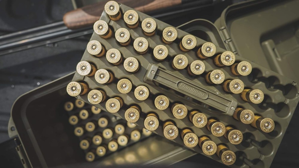 Stackable Shotshell Storage Tray for Ammo Organization and Gun Storage