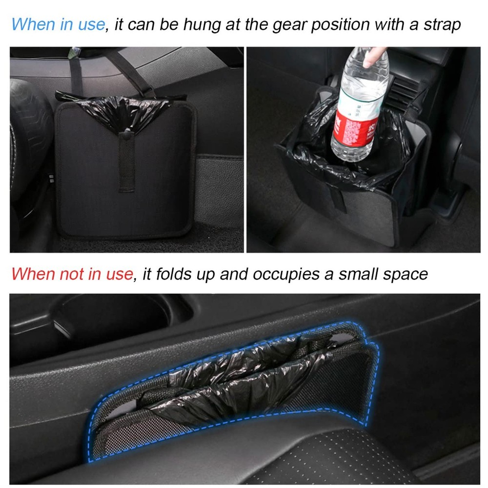 Foldable Trash Can, Hanging Waterproof Leakproof Storage Bag with Large Capac...