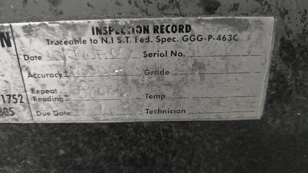 PRECISION Granite Table Surface Inspection Plate 36 x 24 x 4-1/4