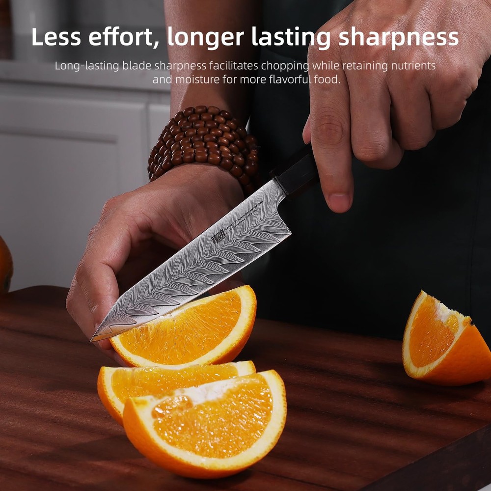 5 Inch Small Kitchen Utility Knife, Sharp Fruit Paring Tool & Elegant Pairing...