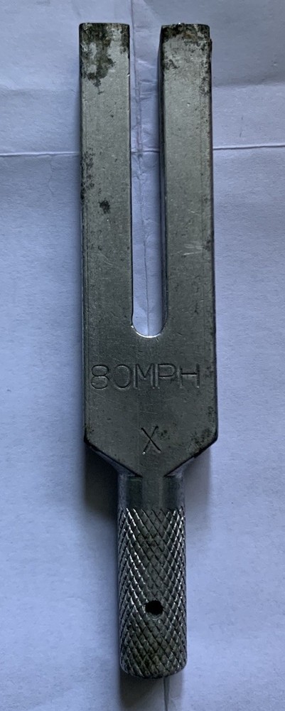 X-BAND 80MPH SPEED RADAR TUNING FORK-PATTERN ON HANDLE-MULTIPLE AS-IS