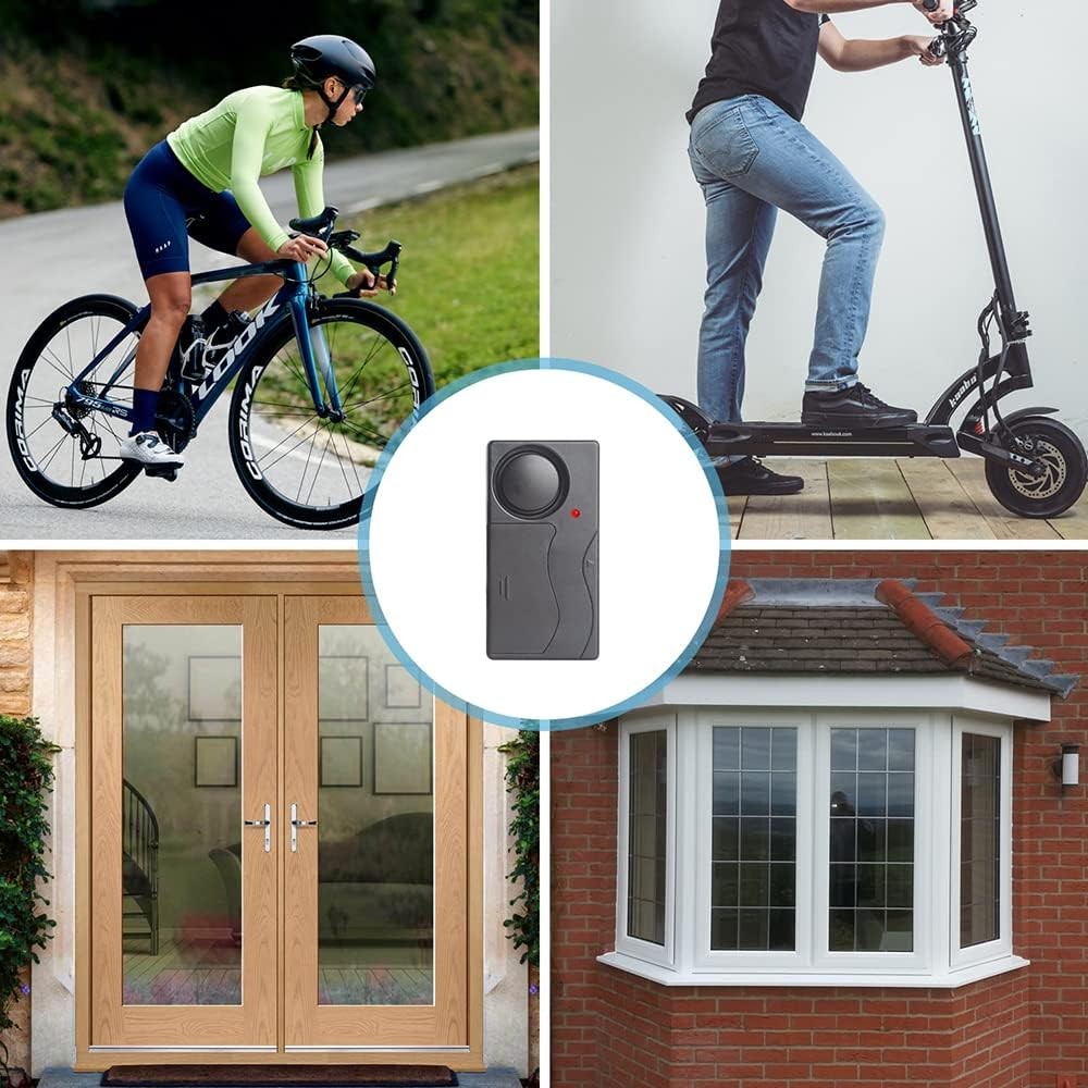 Loud 150dB Wireless Anti-Theft Vibration Motorcycle Bicycle Bike Alarm Security~