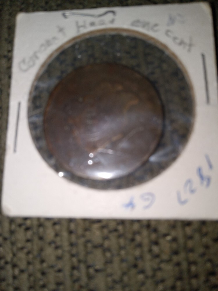 1827 1c Coronet Head Large One Cent One Penny
