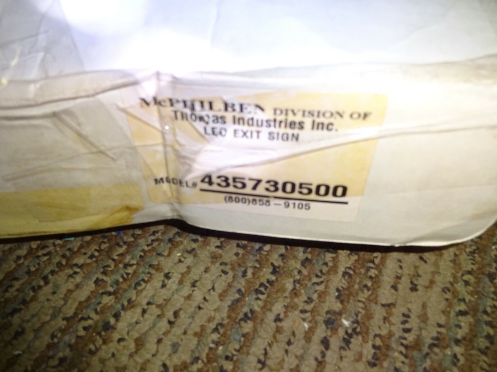 THOMAS INDUSTRIES 435730500 LED EXIT SIGN