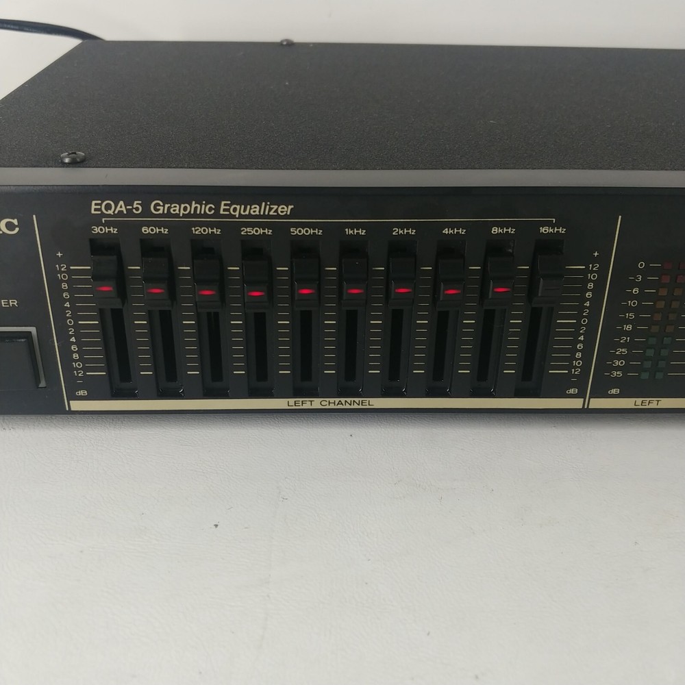 TEAC EQA-5 - 10 Band Stereo Graphic Equalizer HiFi Component- READ DESCRIPTION