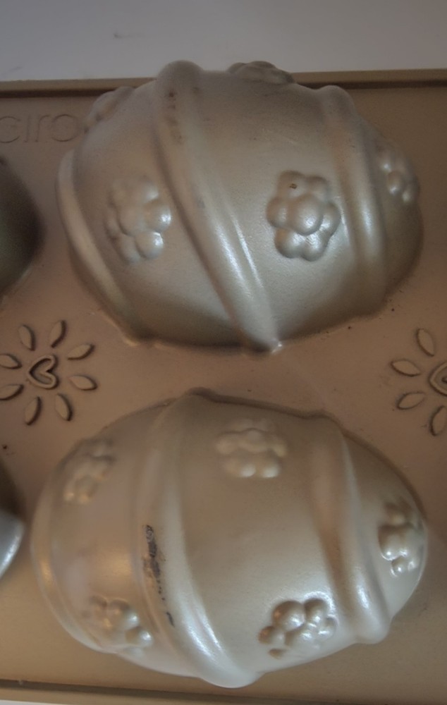 CIROA Easter Egg Cake Cakelet Pan Molds Aluminum