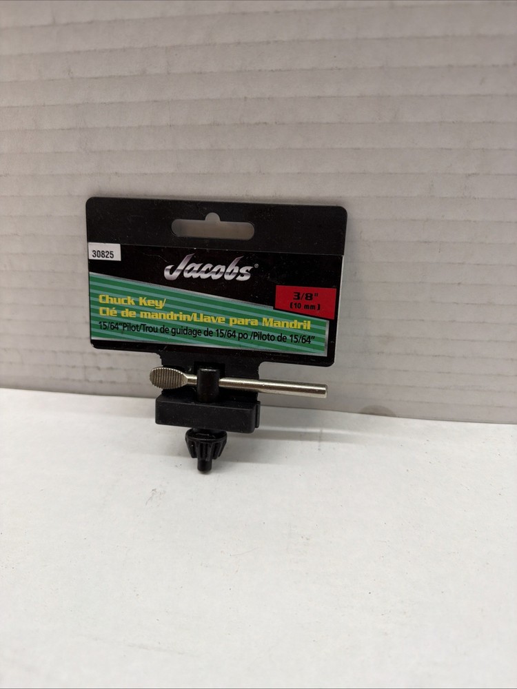 NEW! Jacobs® #30825 3/8” Chuck Key, 15/64” Pilot, Model K30
