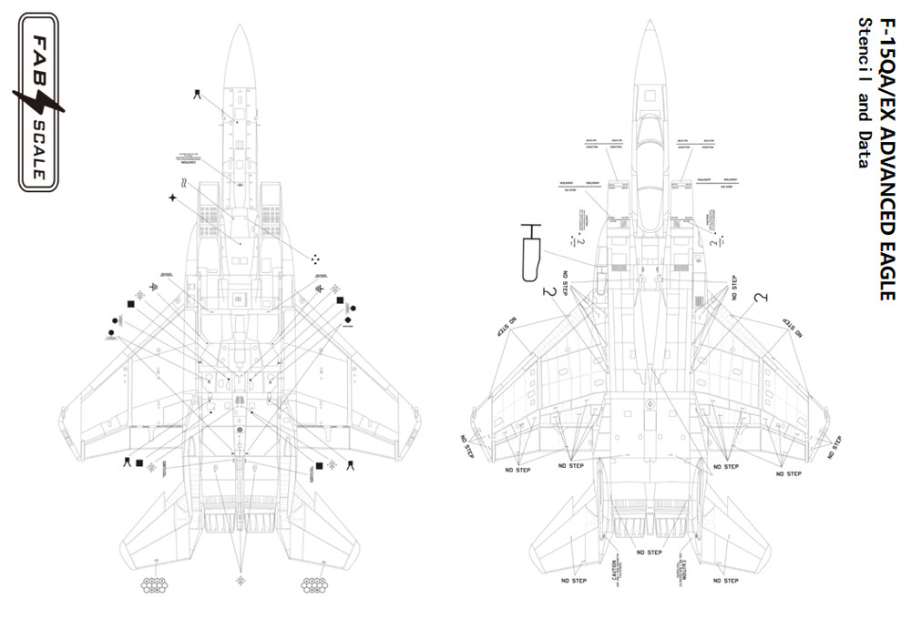 FAB FD72097 1/72 F-15QA Advanced Eagle Universal sticker