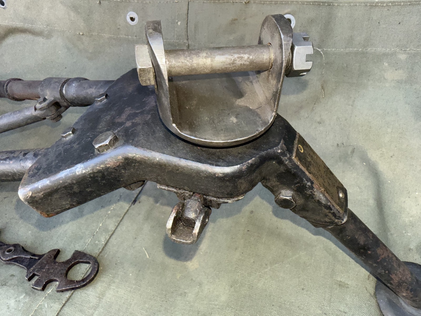 US WW2 30cal Tripod 1919 M2 T&E tool short Pintle LAMSON 1942 #100021