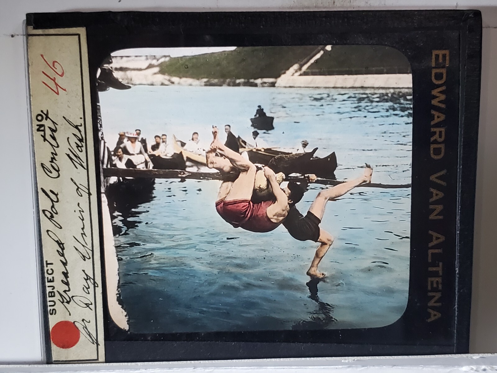Greased Pole Contest Jr. Day, University of Washington Magic Lantern Glass Slide