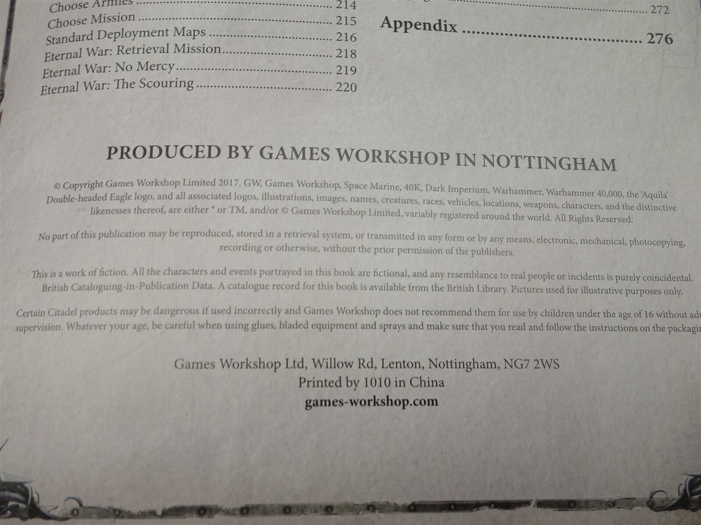 Warhammer 40K: Core Rulebook 8th Edition (hardcover)