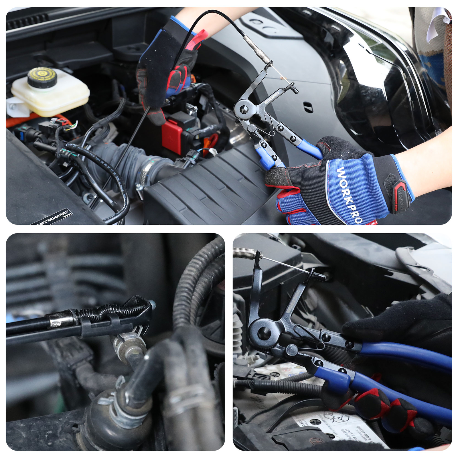 WORKPRO Flexible Hose Clamp Pliers, 27” Hose Clamp Automotive Clamp Removal Tool