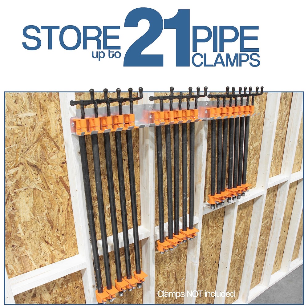 Fulton Pipe Clamp Rack 3 Pack - Quick Align Pre-Drilled 16" OC