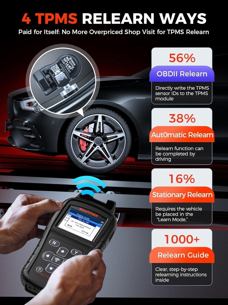 TPMS Relearn Tool Supporting Multiple Functions for Efficient Tire Management