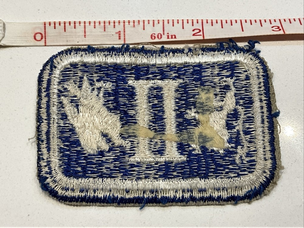 Original WWII U.S. ARMY Second 2nd II CORPS CUT EDGE FULL COLOR PATCH