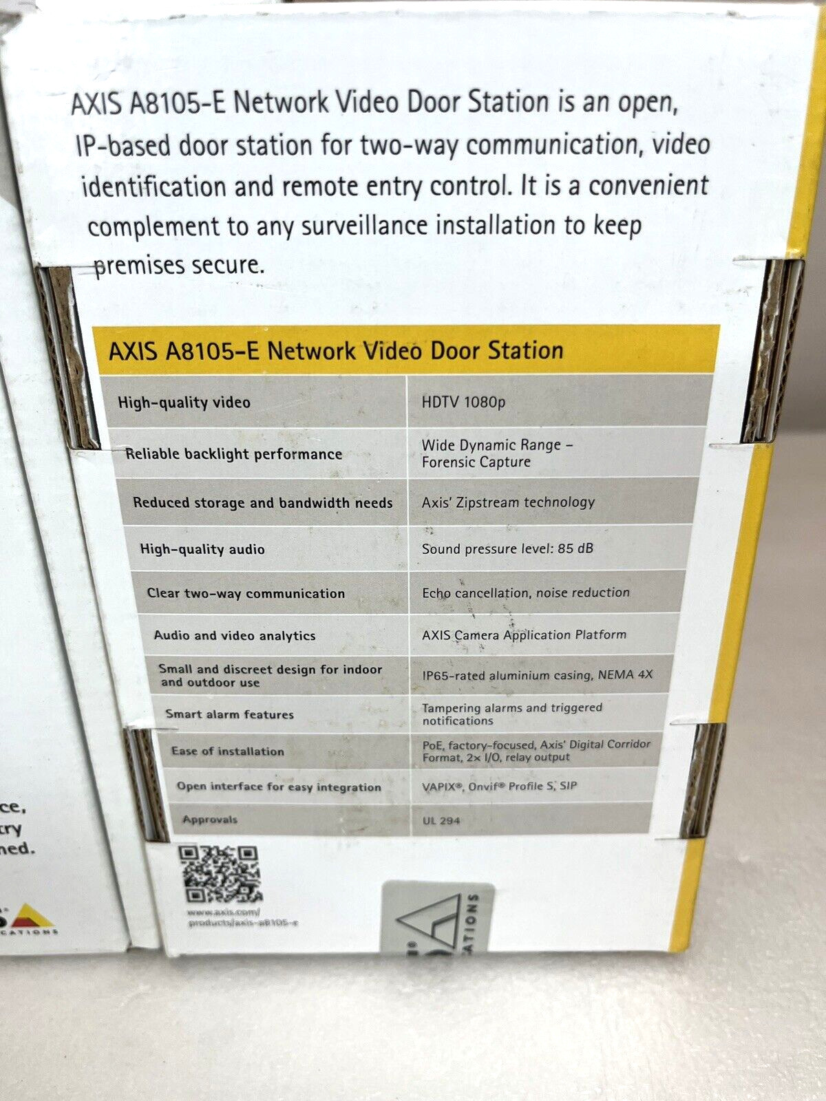 AXIS A8105-E Network Video Door Station, NEW SEALED, Ready to Ship, Warranty