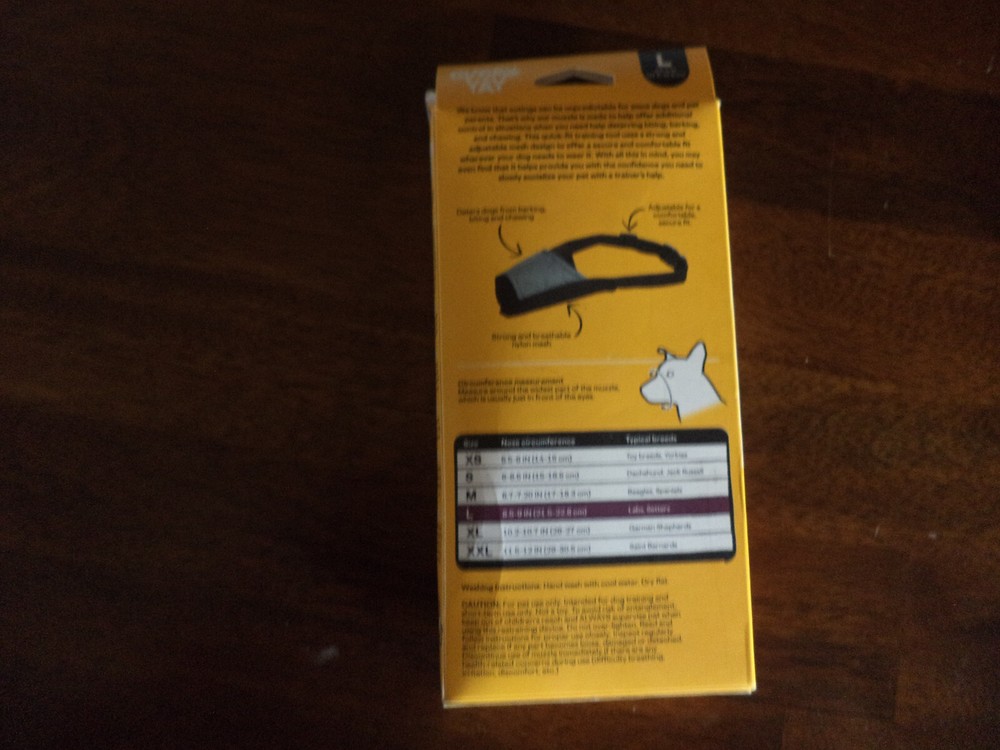MIND YOUR MANNERS Dog Muzzle Anti Bark & Bite Adjustable And Comfy Large