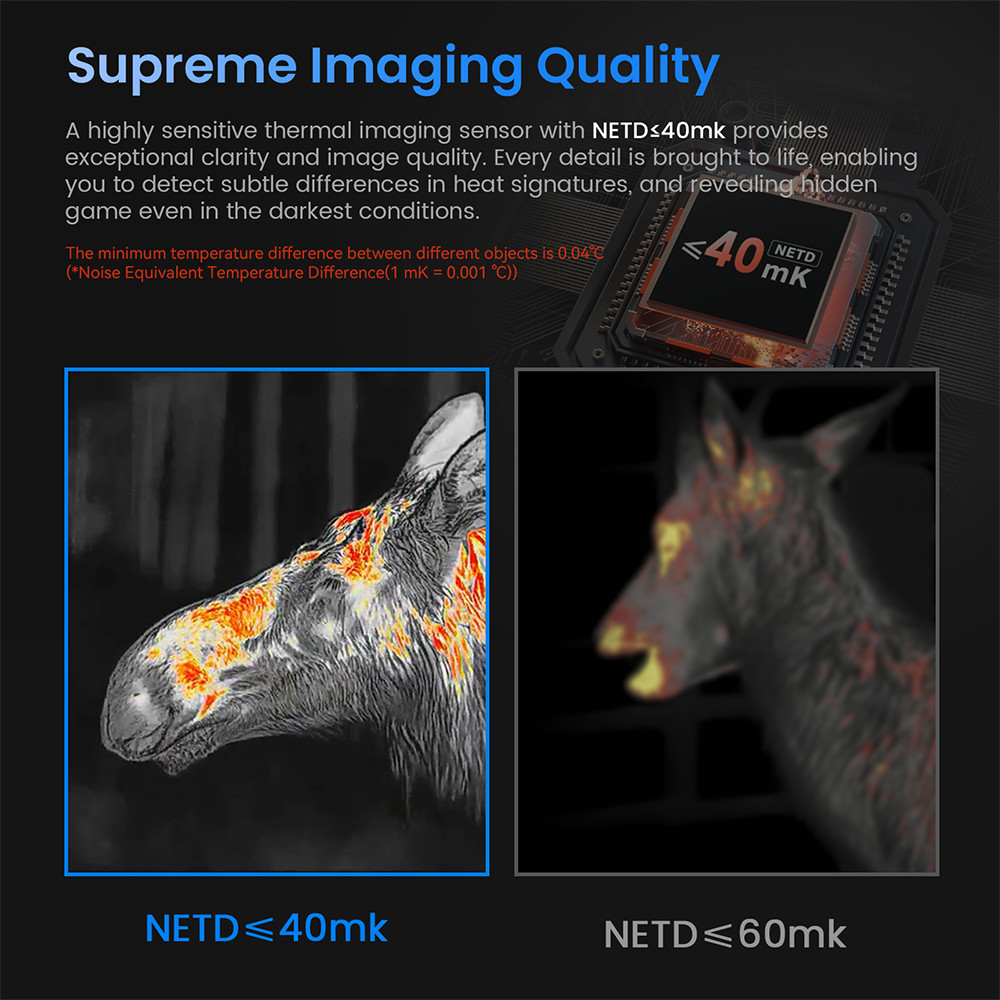 GTGUARD Ai 384x288 Thermal Monocular 15mm 60Hz Lens Night Vision Hunting Scope