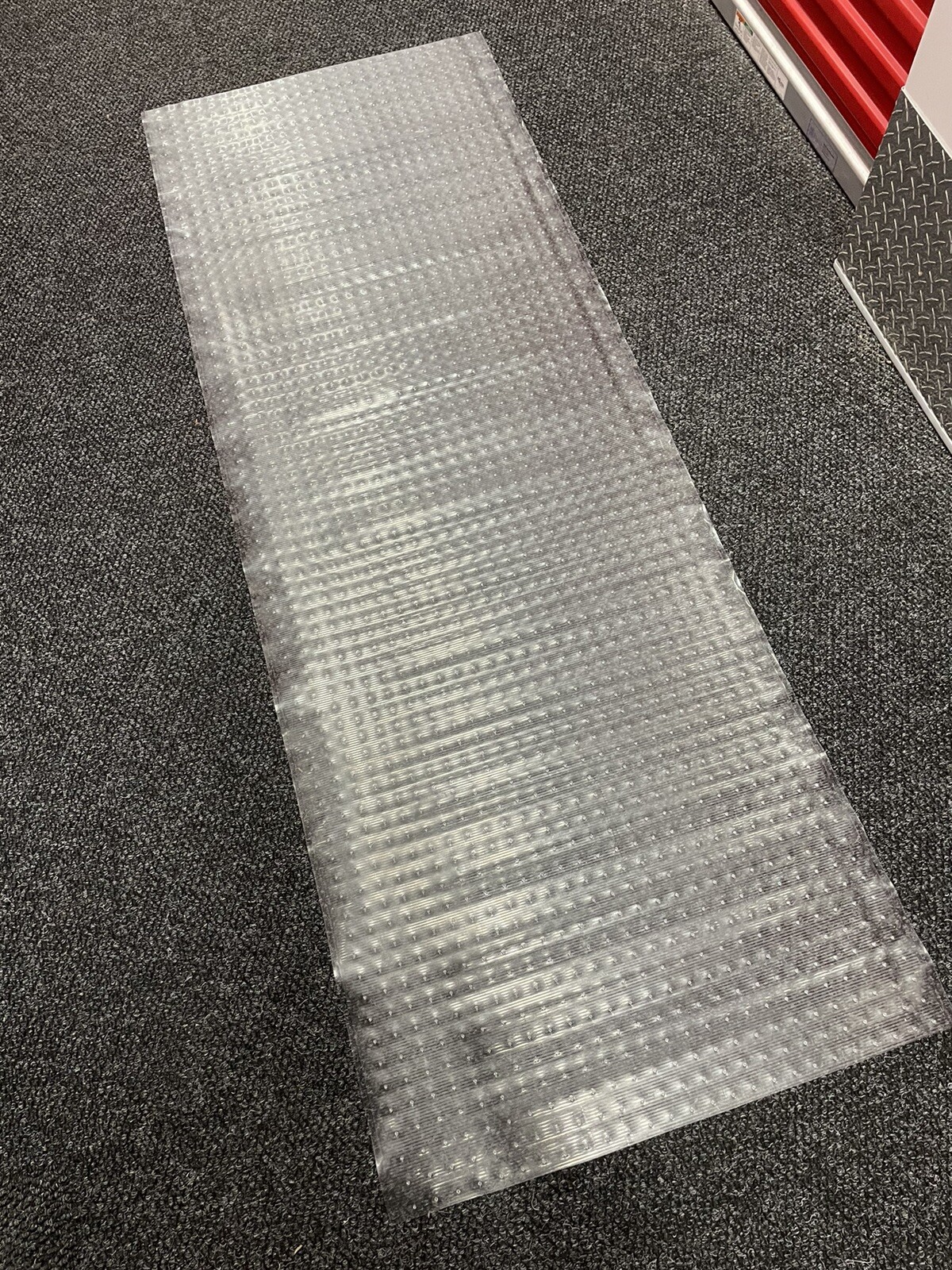 Clear Plastic Runner Rug Carpet Protector Mat Ribbed Multi - Grip (26in x 72in)