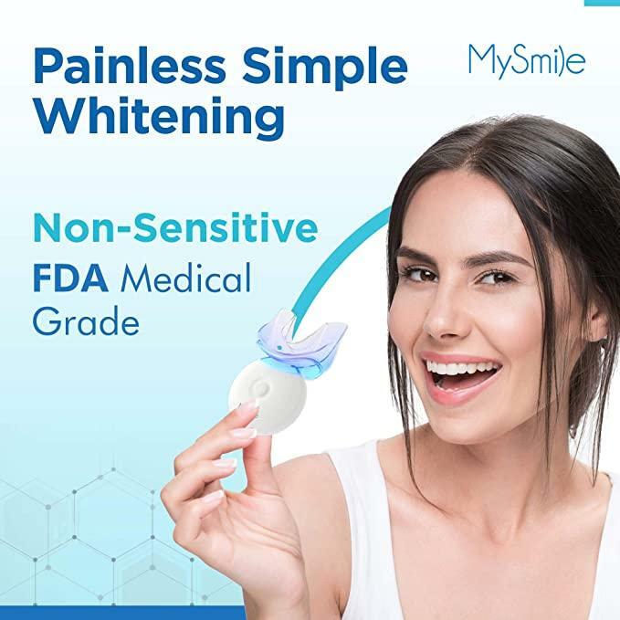 MySmile Teeth Whitening Kit with LED Light Teeth Whitener Carbamide Peroxide Gel