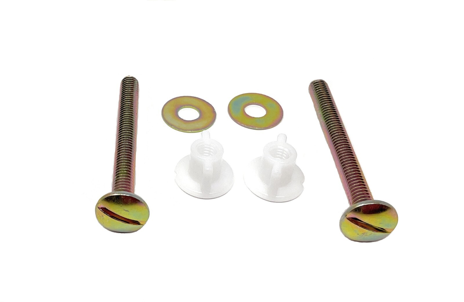 2Pcs Toilet Seat Screws, Steel Toilet Seat Hinge Bolts and Nuts Top Mount