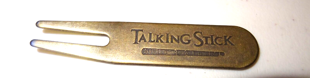 VINTAGE TALKING STICK, DIVOT TOOL GREAT COLLECTABLE