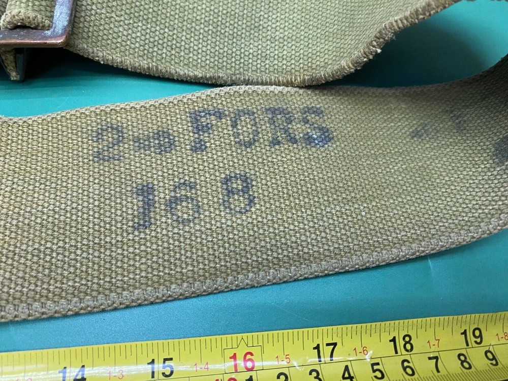Original 1908 Pattern Webbing Belt, 2nd Foresters- Large Size in Great Condition
