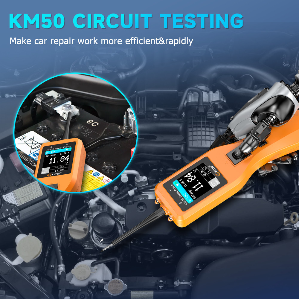 KZYEE Powerscan PS100 Power Circuit Probe Electrical System 12V/ 24V Tester Tool