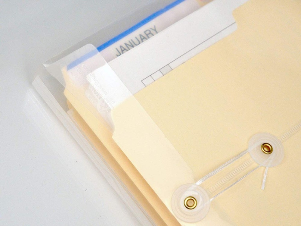 Clear String Closures Poly Envelopes Side Opening Folder Pocket Pack of 20 Bo...