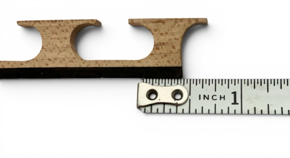 Snuffy Smith 5 String Compensated G Notch Banjo Bridge. Aged Maple & Ebony Top