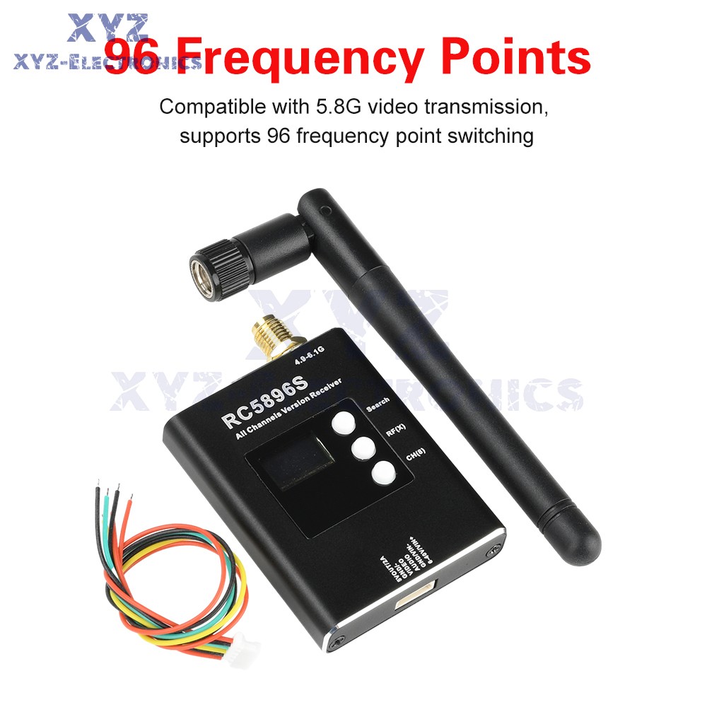 DC6-40V RC5896S Receiver 5.8GHz Video Receiver Compatible 5.8G Image Transmitter