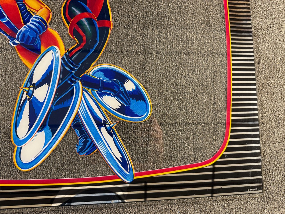 Bally Vector Pinball Machine Game Backglass Outer ORIGINAL