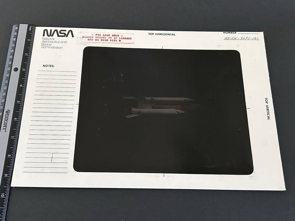 1982 NASA KSC Space Shuttle Columbia Crawler Transport Presentation Transparency