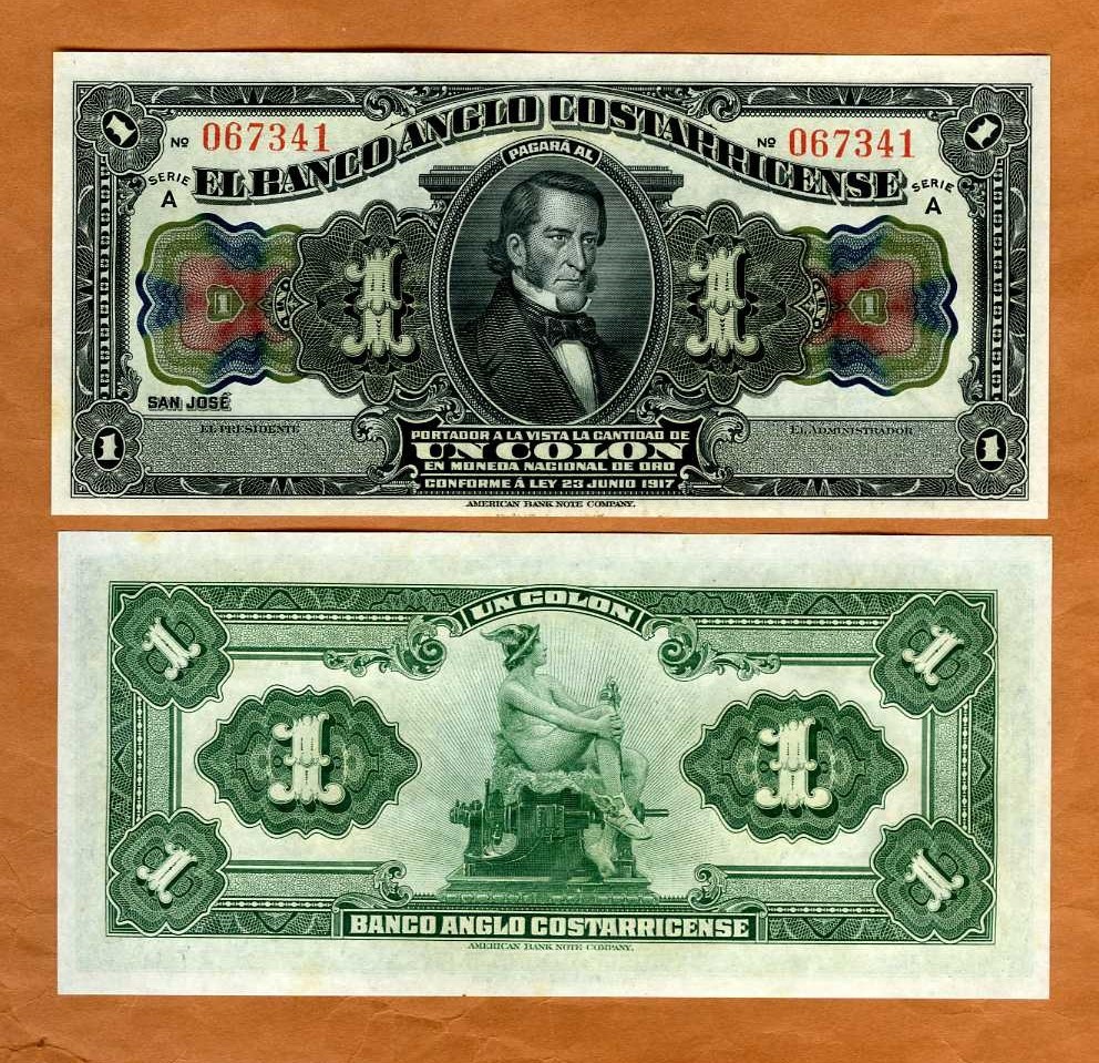 Costa Rica, 1 Colon, 1917, P-S121, UNC