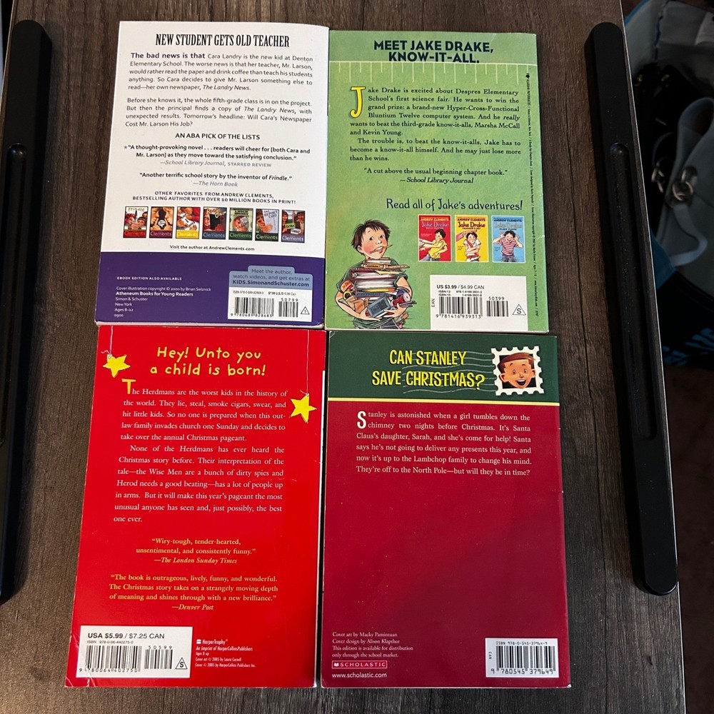 Childrens Chapter Book Bundle Classroom Library Collection Elementary Paperbacks