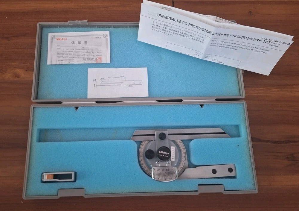 MITUTOYO UNIVERSAL BEVEL PROTRACTOR 187 SERIES