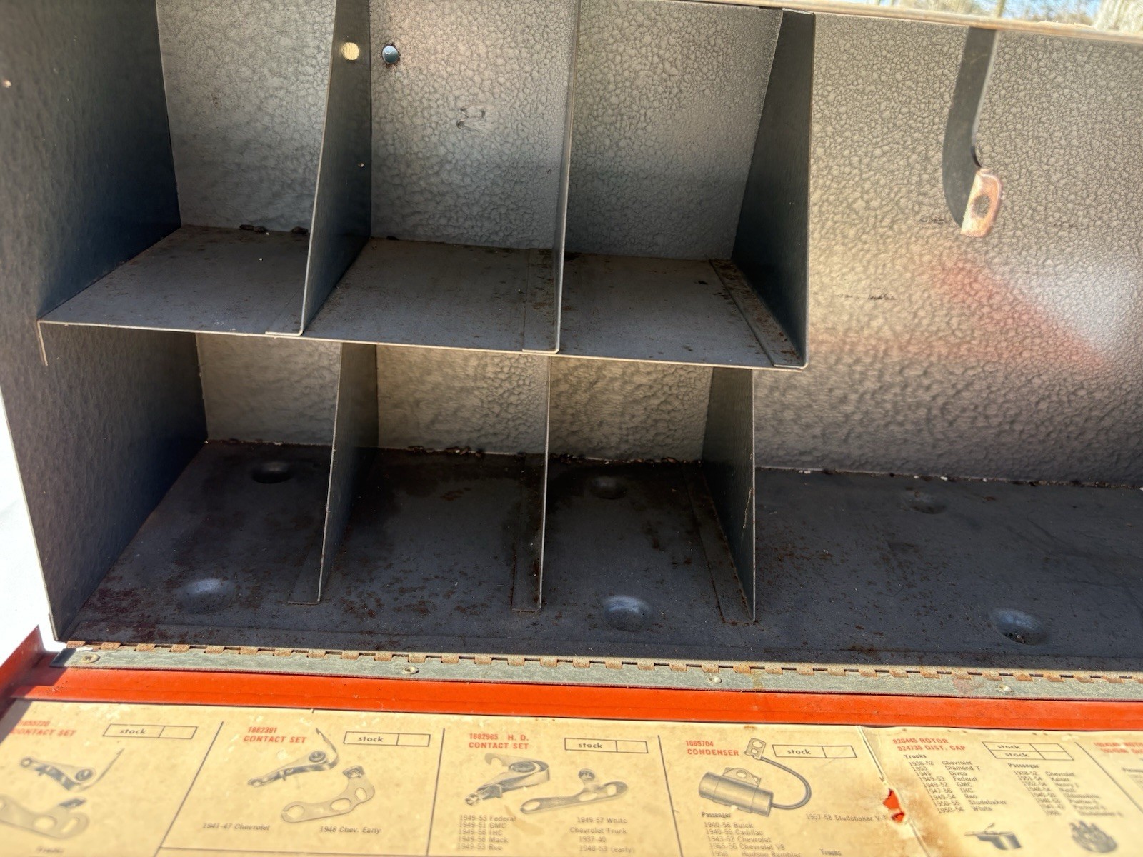 Vintage General Motors Delco Remy Ignition Parts Cabinet Dealer Man Cave