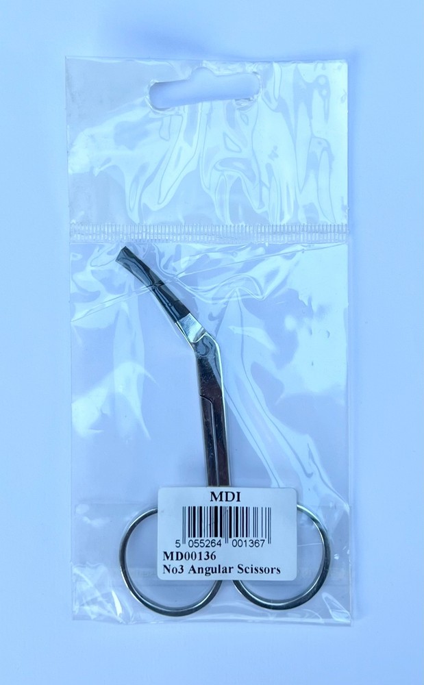 MDI Game Fly Tying Angular Scissors for Fly Tying 4"