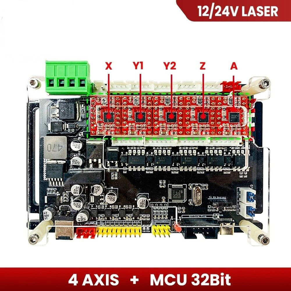 GRBL 4-Axis Stepper Motor Driver Controller For CNC Router Laser Engraver Cutter
